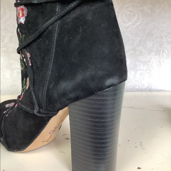 Sam Edelman Embroidered Suede Boots - Picture 12 of 14